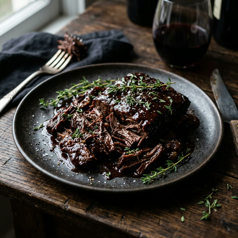 Braised Short Rib — 30-hour red wine beef